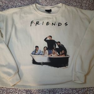 Womens 'Friends' cropped sweater